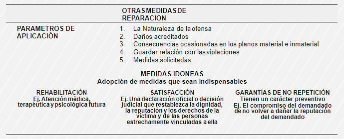 Medidas de Reparación.