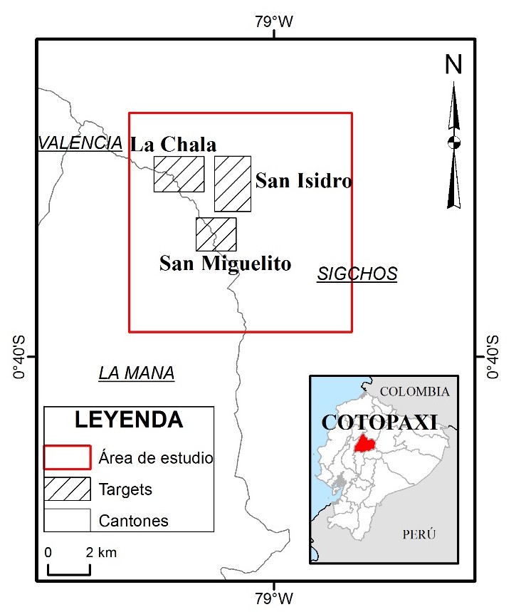 Mapa de ubicación del área de estudio.
