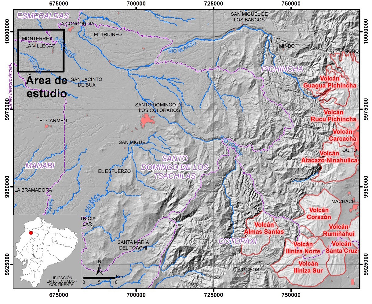 Ubicación geográfica de la
zona de estudio