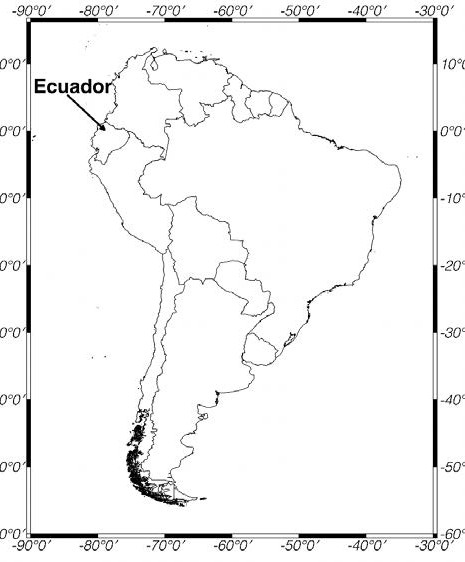 Ubicación de
Ecuador