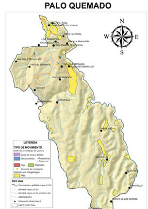 Mapa que muestra
el tipo de FRM en la parroquia Palo Quemado del cantón Sigchos