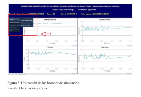 Utilizaci&oacute;n de los botones de simulaci&oacute;n.
