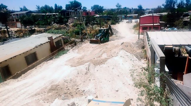 Rehabilitaci&oacute;n y relleno de vialidades y suelo afectado por hundimientos en S&aacute;nchez Taboada