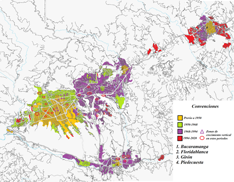 Crecimiento del &Aacute;rea Metropolitana de Bucaramanga.