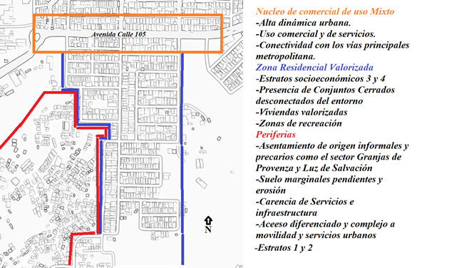 Fragmentaci&oacute;n del espacio en la comuna Provenza
