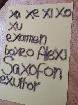 Sílabas con la letra x