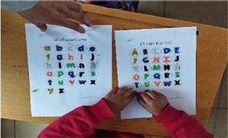 Abecedario en mayúscula y minúscula