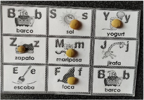 Bingo del abecedario