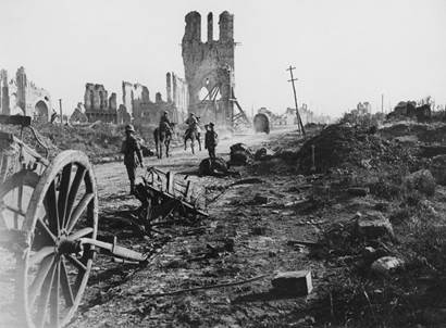 In Port Arthur, during the bombardment. Raging fire near Golden Hill started by Japanese shell (1904)