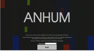 Captura de
pantalla de la portada de la plataforma Anhum