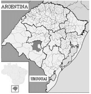 Localização geográfica de São Gabriel
(editado de IBGE cidades, 201813)