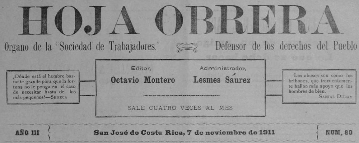 Ejemplo de epígrafes de Hoja Obrera