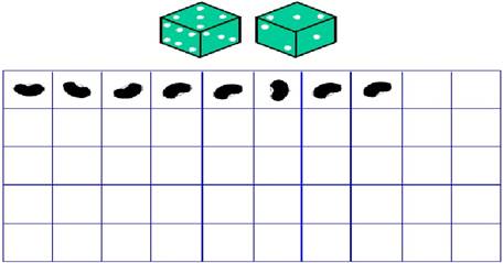 Tablero alusivo a la estrategia &iexcl;El que llegue primero