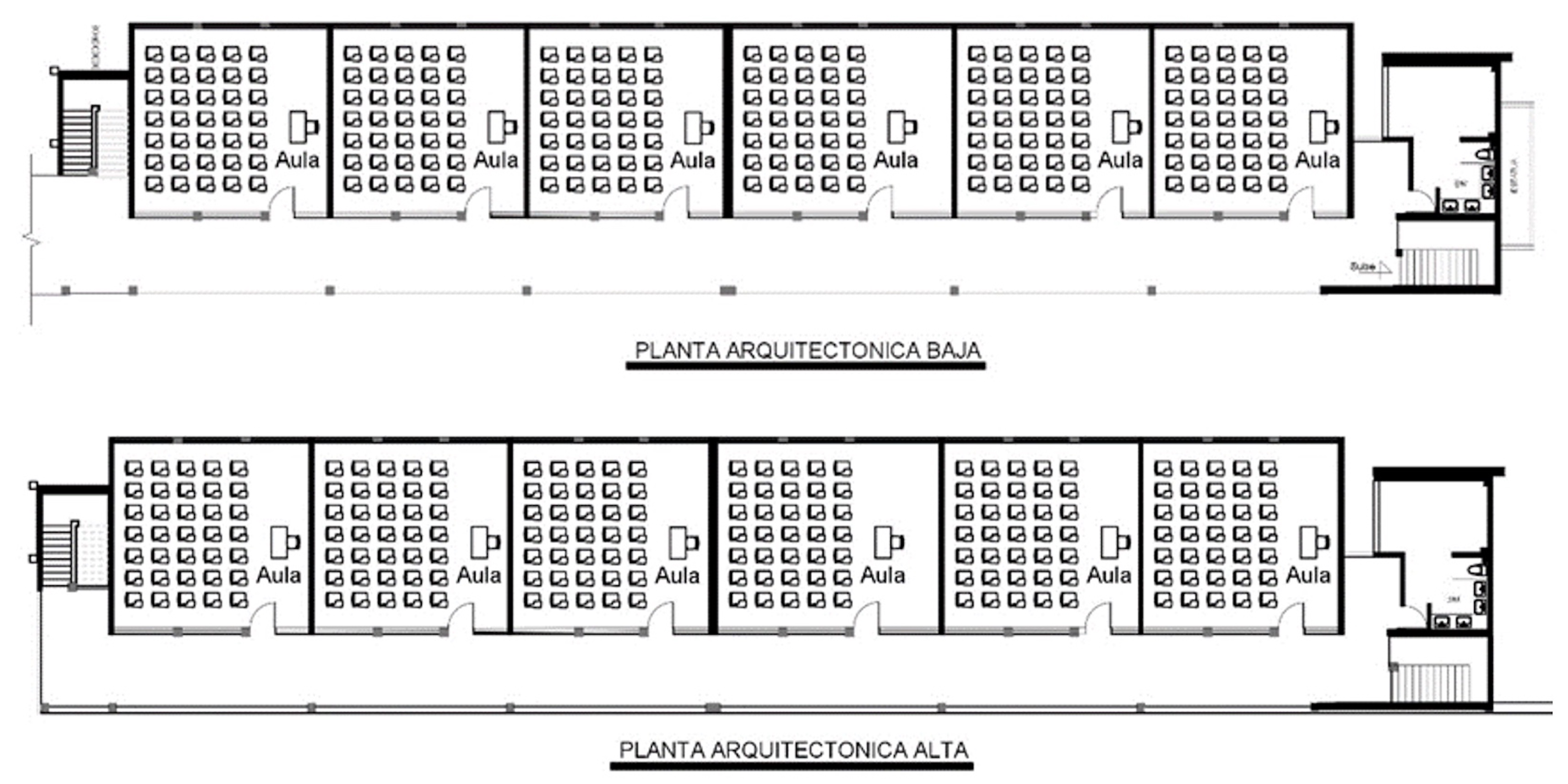Plantas arquitectónicas, Escuela Miguel Hidalgo y Costilla