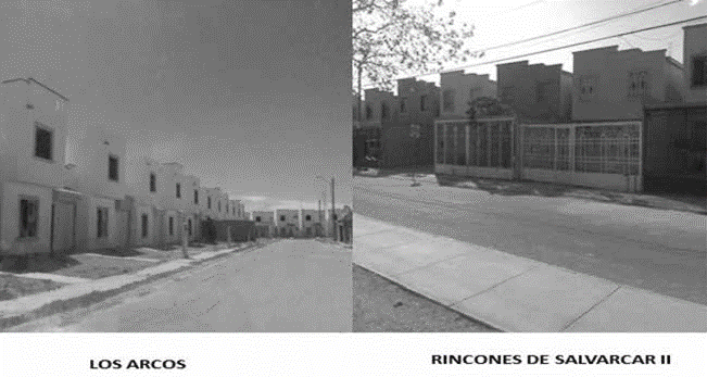 Conjuntos habitacionales en Ciudad
Juárez, 2004