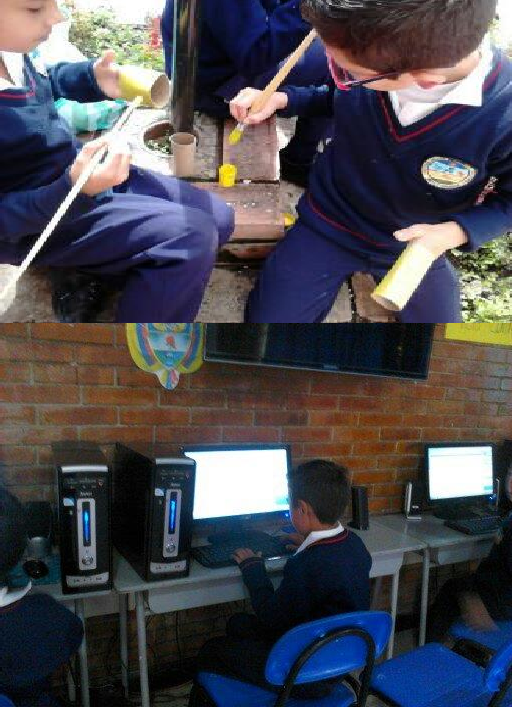 Teaching English, technology and computer science using
recyclable and technological resources