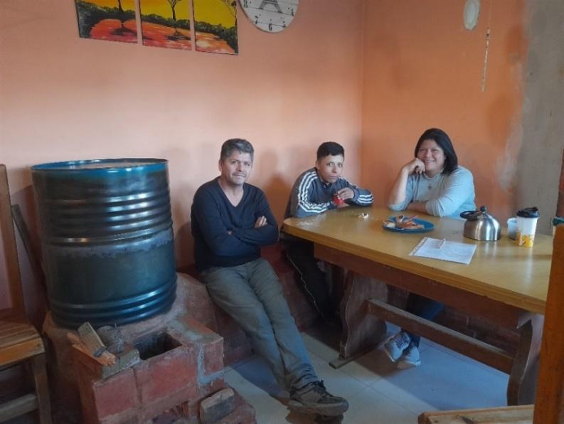 Estufa de hogar del Barrio Nueva Chubut