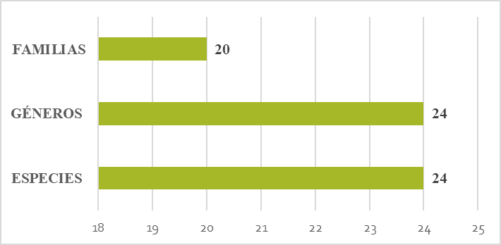 Distribución en Familias y géneros de la flora
medicinal empleada por el poblador de la provincia de Pacasmayo, La Libertad,
Perú.