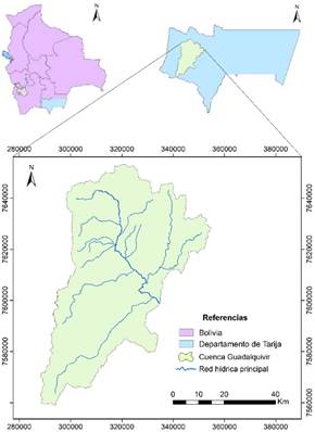 Ubicación del área de estudio
