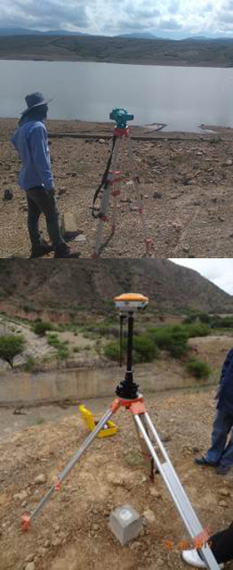 Equipo utilizado para la conformación de la red geodésica.