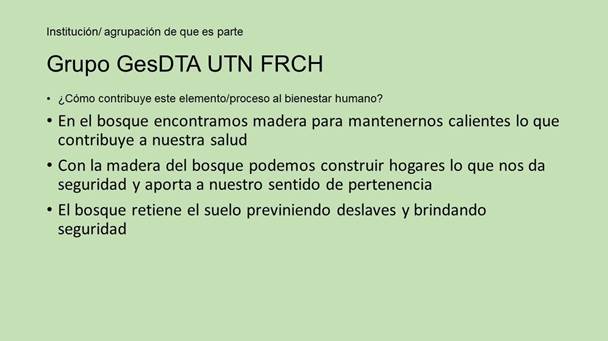 Dorso de la tarjeta para el primer momento del taller mostrando un ejemplo ilustrativo para explicar la intención y mecánica del ejercicio Fuente diseño de elaboración propia 2023