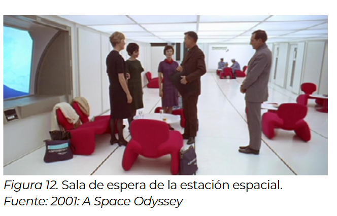 Sala de espera de la estación
espacial.