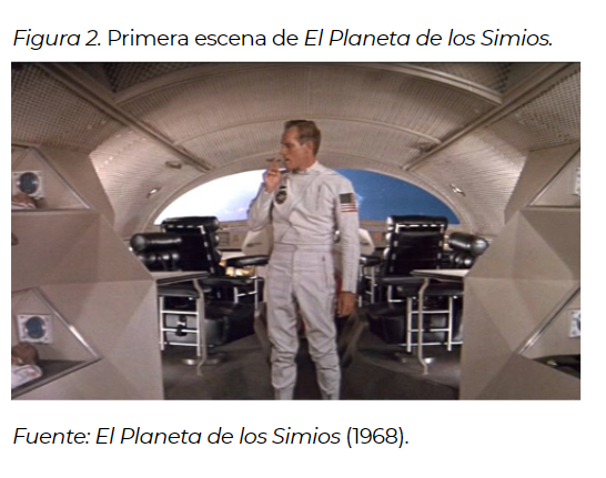 Primera escena de
El Planeta de los Simios.
