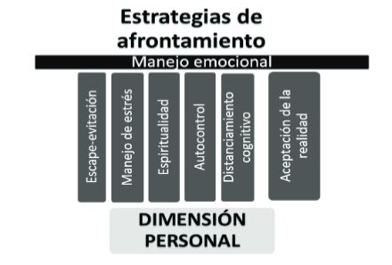 Unidimensionalidad en las estrategias de afrontamiento dirigidas a la regulaci&oacute;n emocional.