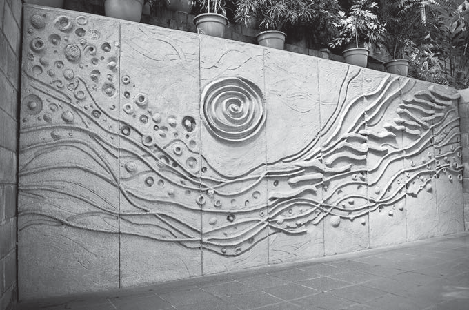 Mural de Ricardo Carbonell elaborado en 2011, en el Edificio Ignacio Martín-Baró de la UCA