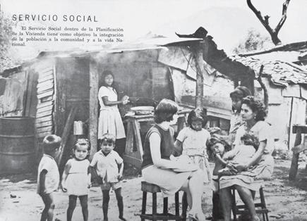 Trabajadora social en tugurio