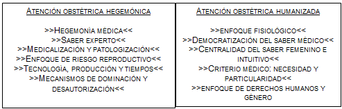 Rasgos centrales de los modelos anal&iacute;ticos de  atenci&oacute;n obst&eacute;trica.