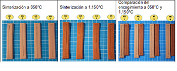Sinterización del compuesto NR