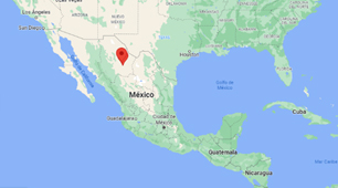 Mapa de ubicación de Saucillo