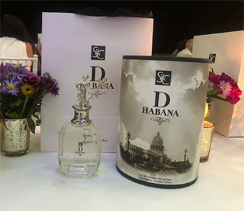 D Habana, perfume lanzado
en ocasión del 500 aniversario de la ciudad de San Cristóbal de La Habana.