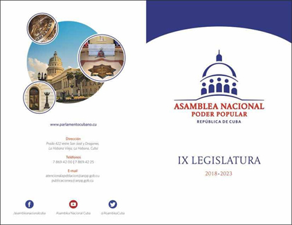 Díptico promocional de la IX Legislatura y en el cual se
lanzó de manera oficial la nueva identidad.