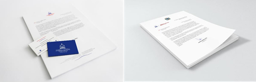 La nueva identidad visual llevada a las aplicaciones
institucionales y oficiales del Parlamento.