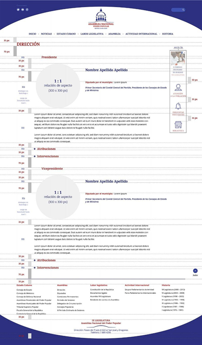 Los medios digitales
son soportes muy utilizados actualmente en la ANPP. El proyecto de la nueva identidad visual no solo abarcó el
sistema de aplicaciones, también
intervino el diseño de la interfaz gráfica del Sitio Web.