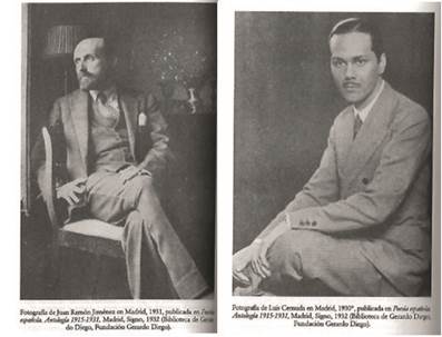 Retratos en comparación:
Juan Ramón Jiménez y Luis Cernuda en la antología de Gerardo Diego
