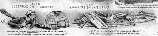 Figura 1: Imagen de Leandro Alem. Don Quijote,  26/10/1890