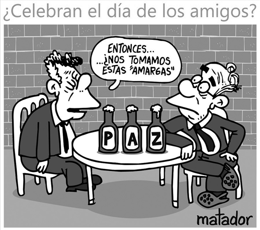 Caricatura política del
famoso artista Matador 

 