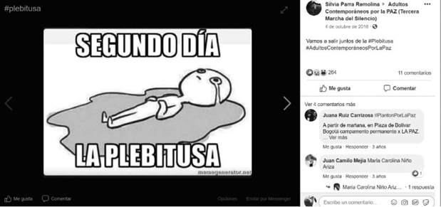 Captura de pantalla de un meme
sobre la “plebitusa” 

 