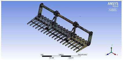 Malla generada en ANSYS Meshing.