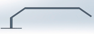 Pinzas de la    m&aacute;quina de soldadura por puntos, vista lateral.