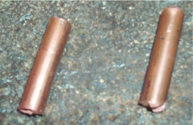 Varilla de cobre solido de 8mm.