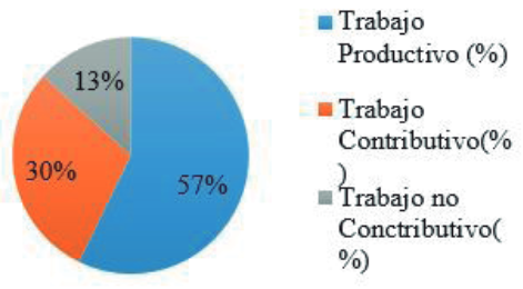 Porcentajes para diferentes categor&iacute;as de trabajoactividad muro ladrillo doble. 