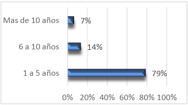 Años en el Cargo como Gerente
