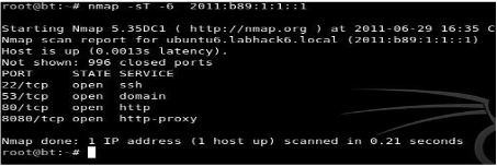 Escaneo TCP Nmap.