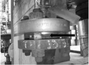 Punto de posicionamiento para una uni&oacute;n bridada.