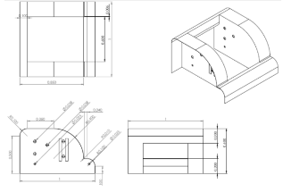Caja de soporte estructural.