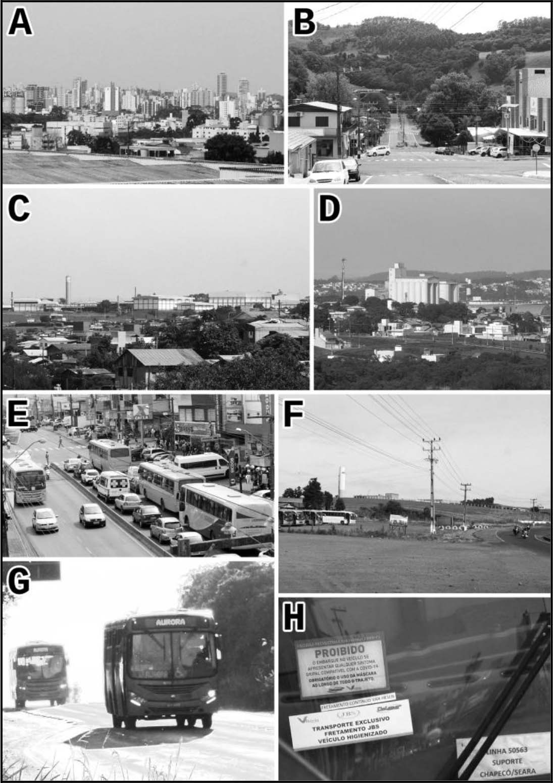 Oeste Catarinense fragmentos da paisagem urbana em regiões groindustriais